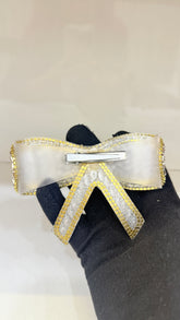 CRYSTAL RHINESTONE BOW HA-05